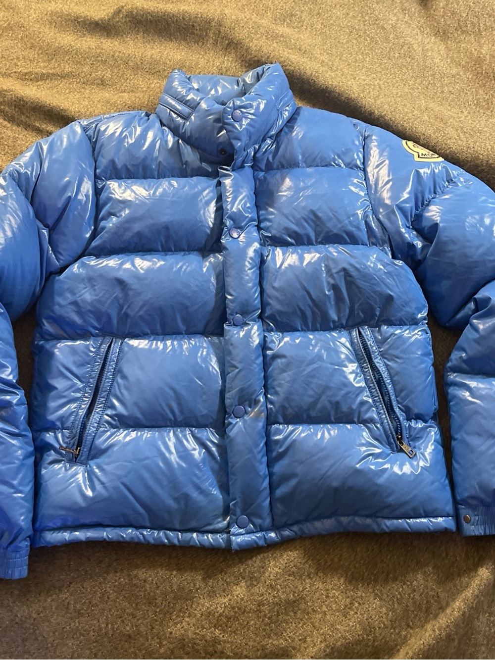 Moncler Everest Down Jacket Blue Size 3 Men's